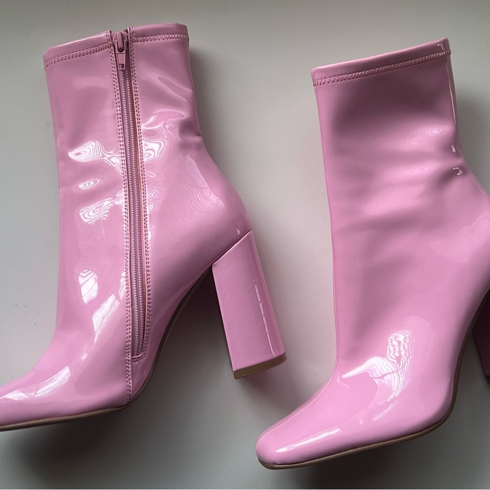 Steve Madden Pink Heeled Boots